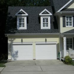 2-car garage attached to a house