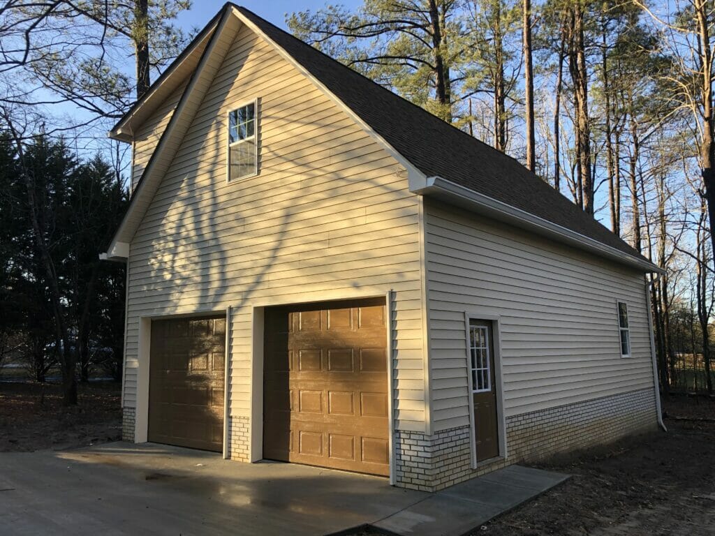24’x 36’ one and one-half story detached garage