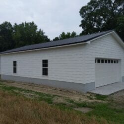 detached 1-car garage with storage space in Apex, NC